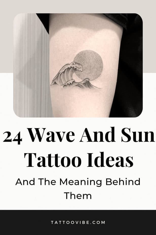 24 Ideen für Wellen- und Sonnen-Tattoos und die Bedeutung dahinter
