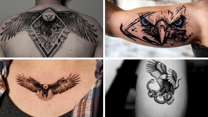 24 Beispiele für Adler-Tattoos als Ausdruck einer freien Seele