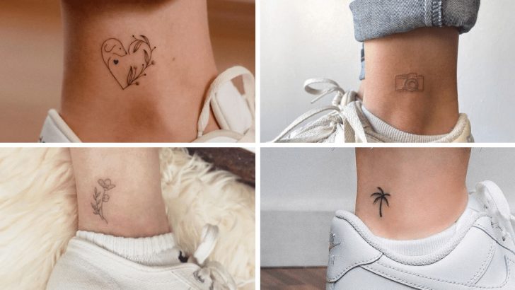 24 Kleine Knöchel-Tattoos, die das größte Statement abgeben