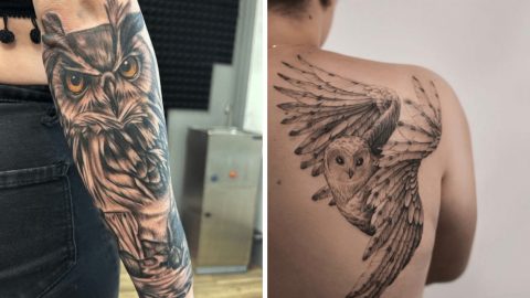 24 Magische EulenTattooDesigns bringen die Hoffnung zurück