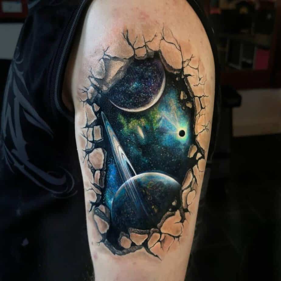 Halbarm-Galaxie-Tattoos