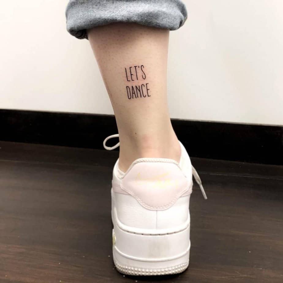 25. Ein "Let's dance"-Tattoo 