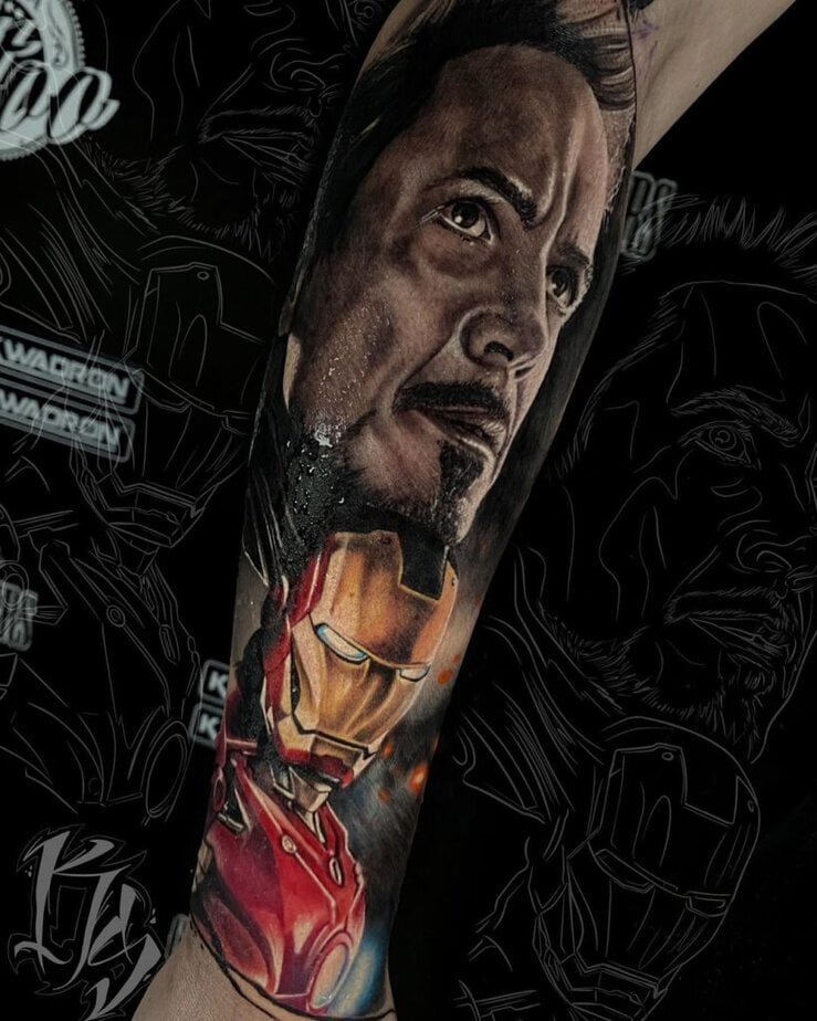Iron Man Rächer Tattoo