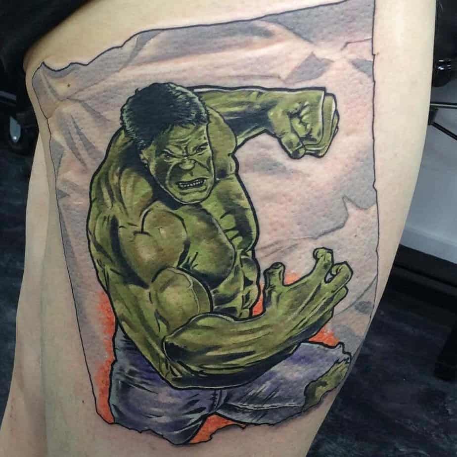 Der große Hulk Rächer Tattoo