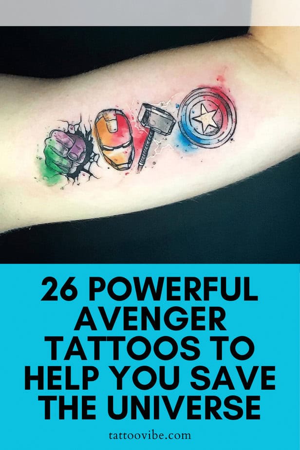 26 Mächtige Rächer-Tattoos zur Rettung des Universums
