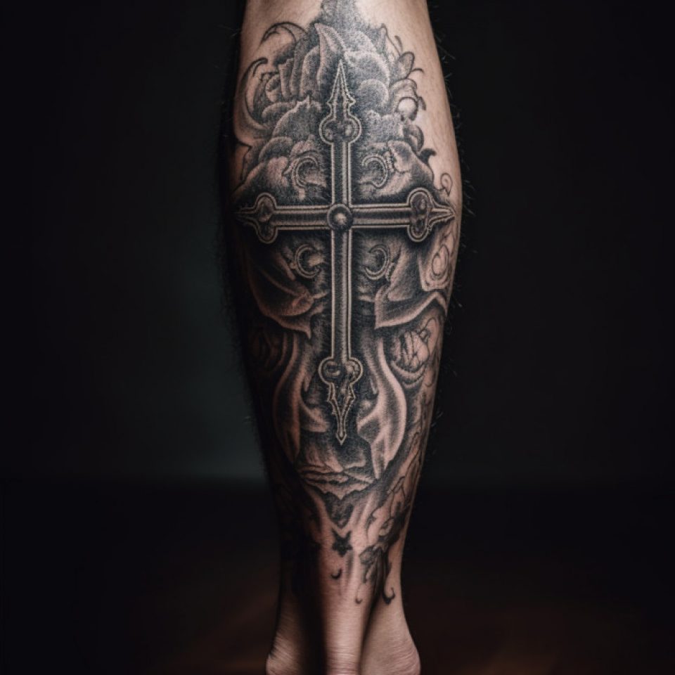 Spannende Tattoo Kreuz Männer Bild