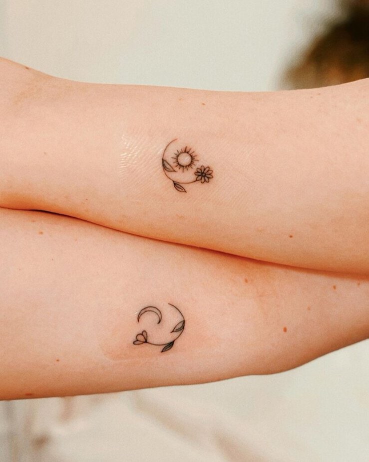 6. Ein zu Sonne und Mond passendes Tattoo 
