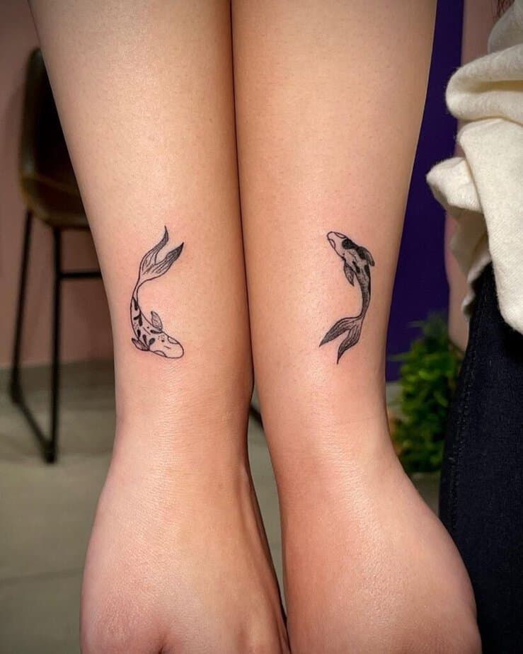 9. Ein passendes Fisch-Tattoo 