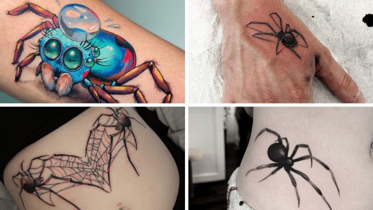 26 Spinnen-Tattoo-Ideen für die Kreativen und Neugierigen