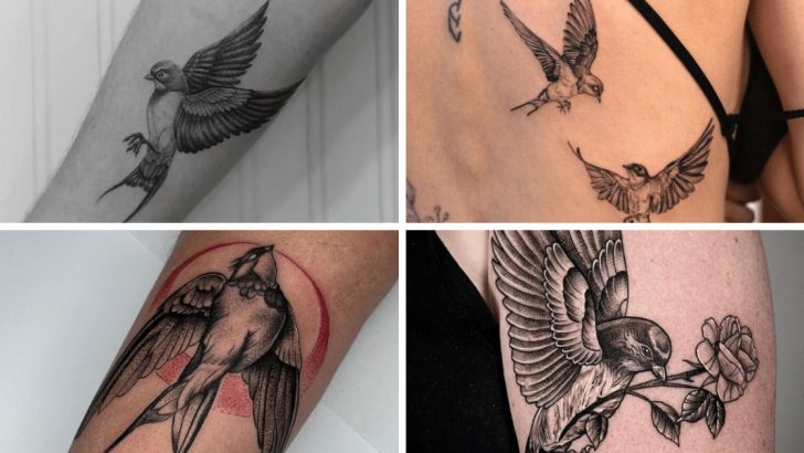 30 Schwalben-Tattoos: Designs, die Ihre Geschichte erzählen