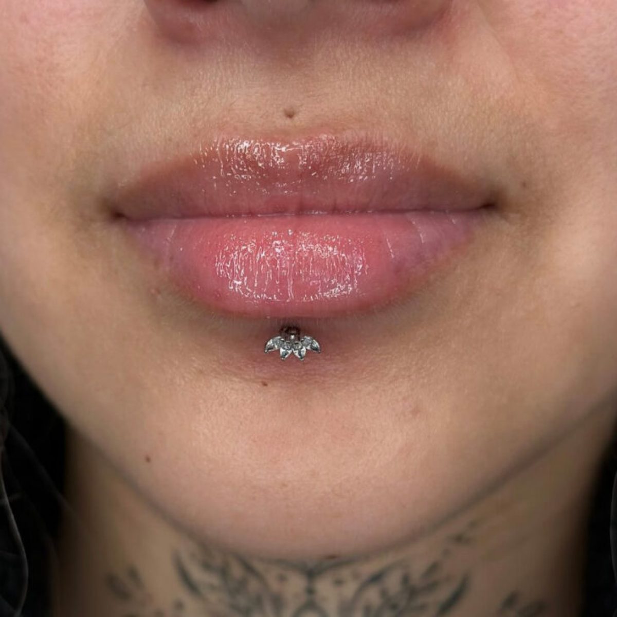 Piercing In Die Lippe
