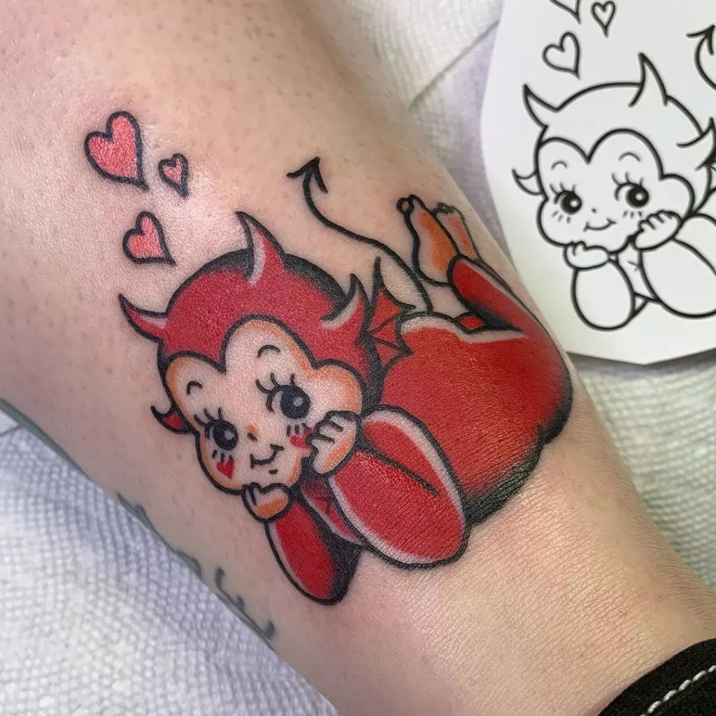 Baby-Teufel-Tattoo