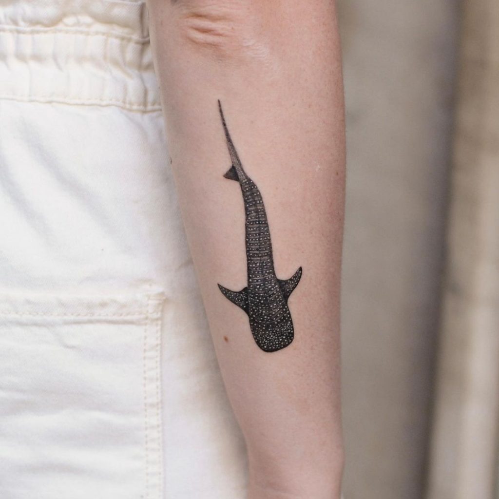Ein Walhai-Tattoo