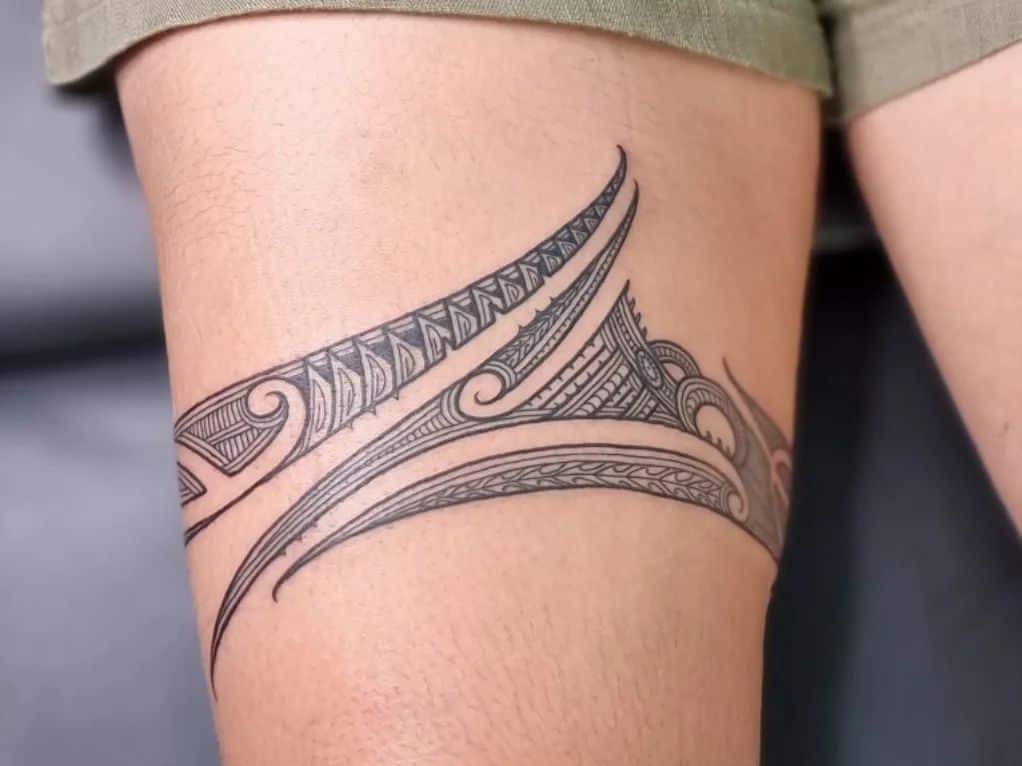 11. Minimalistisches Maori-Tattoo