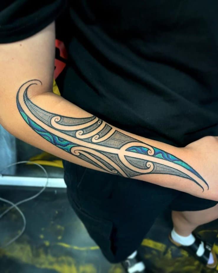 8. Unglaubliche Maori Unterarm-Tätowierung