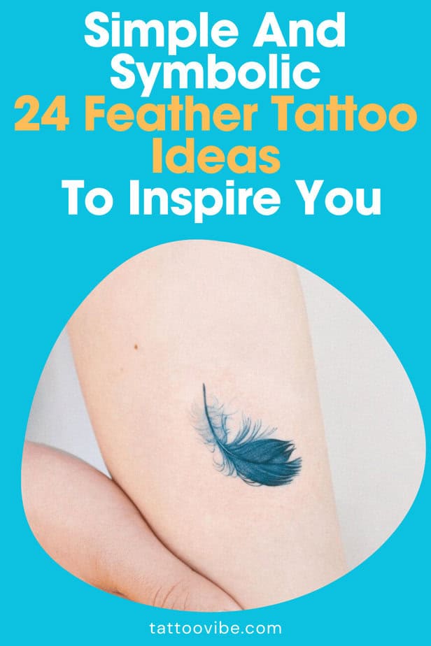 Einfach und symbolisch, 24 Feder-Tattoo-Ideen, die Sie inspirieren
