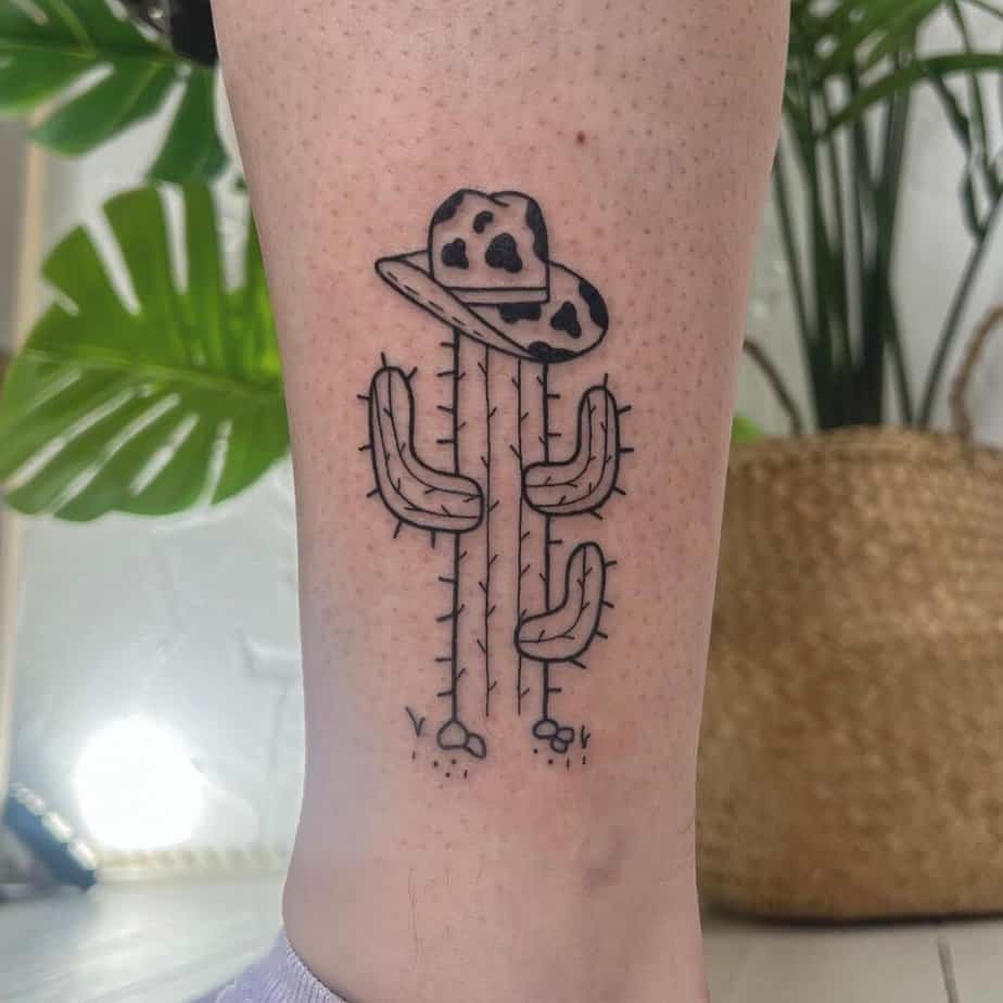 9. Ein Kaktus-Tattoo 