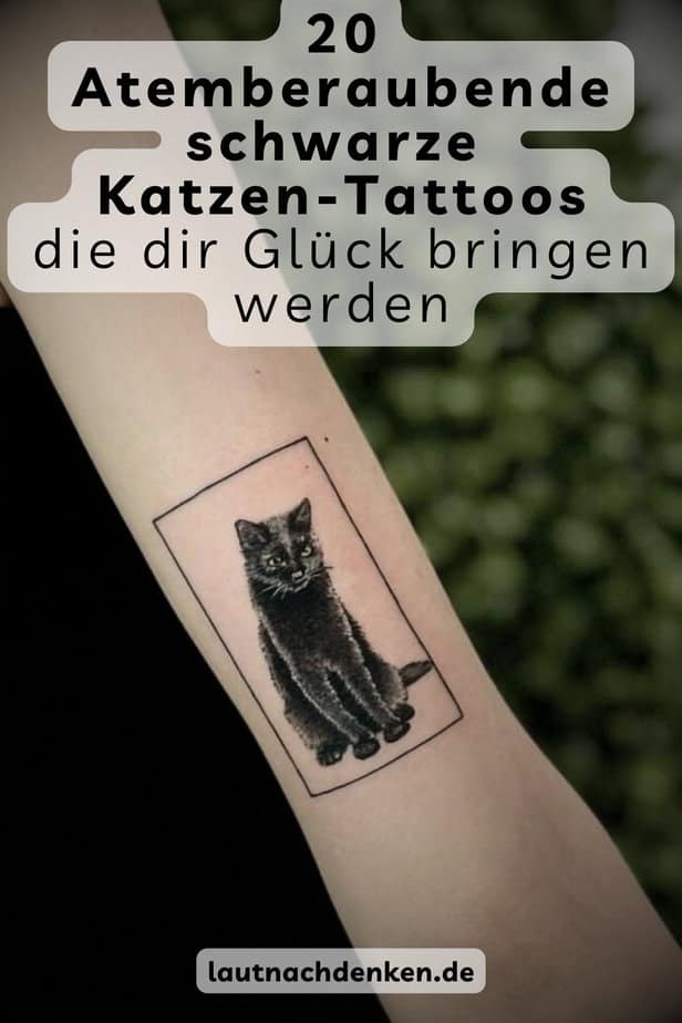 20 Atemberaubende schwarze Katzen-Tattoos, die dir Glück bringen werden