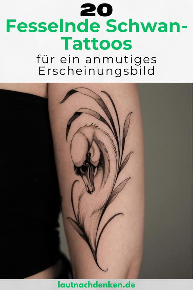 20 Fesselnde Schwan-Tattoos für ein anmutiges Erscheinungsbild