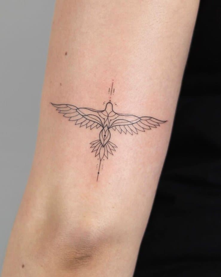 18. Ein Adler-Tattoo