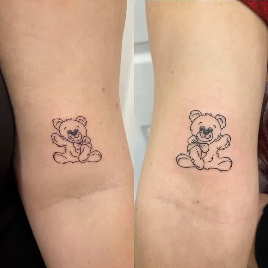 19. Passende Teddybär-Tattoos