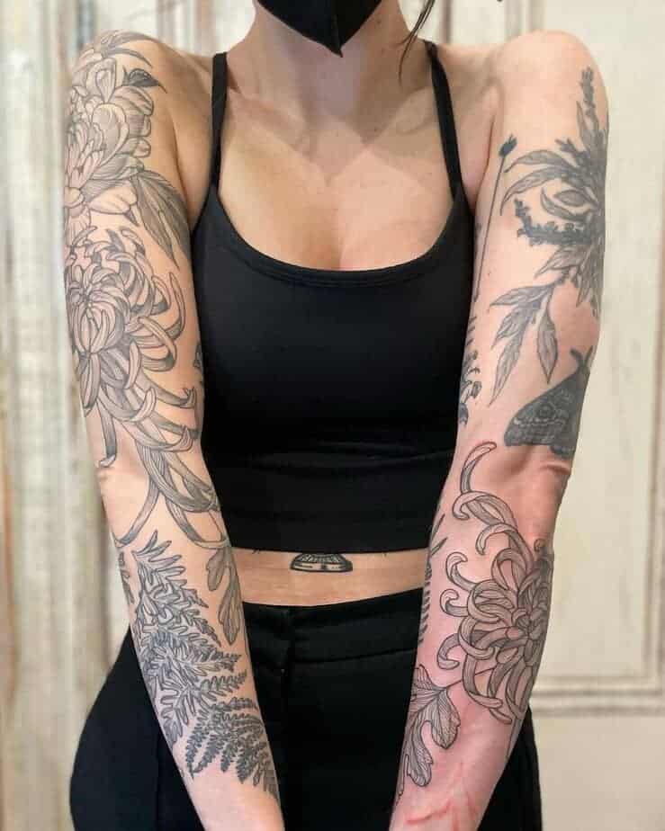 3. Passende Chrysanthemen-Tattoos