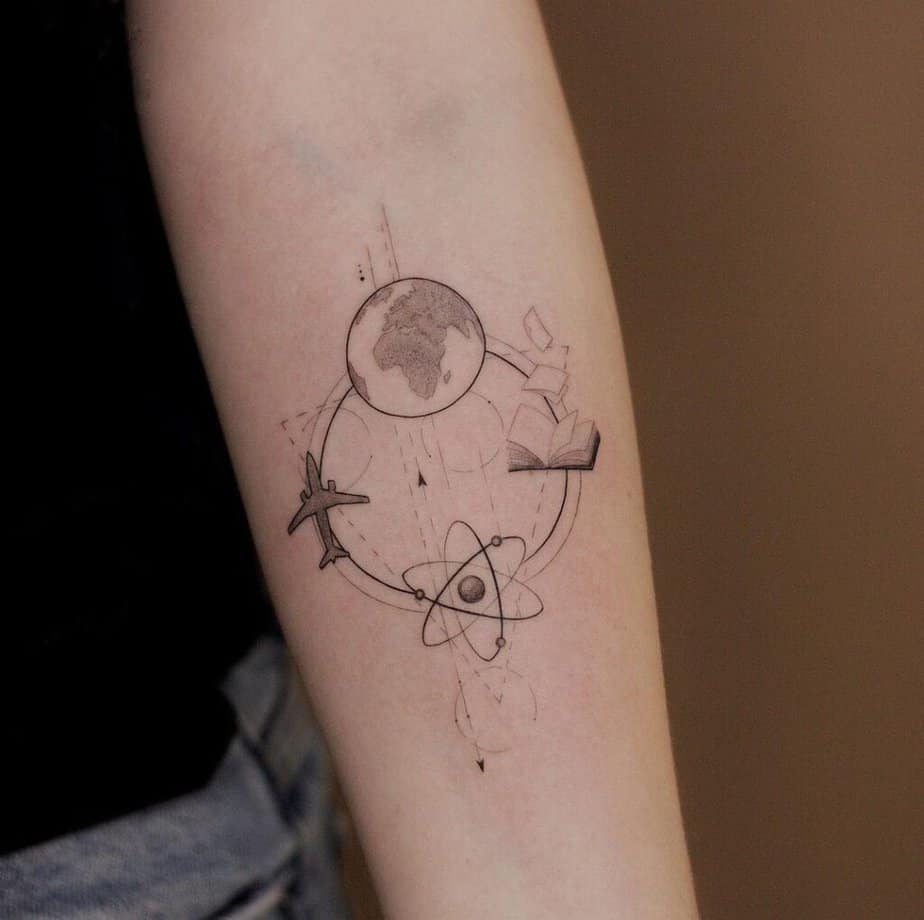 15. Ein geometrisches Atom-Tattoo
