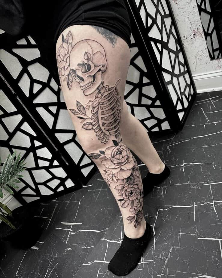 6. Skelett-Tattoo