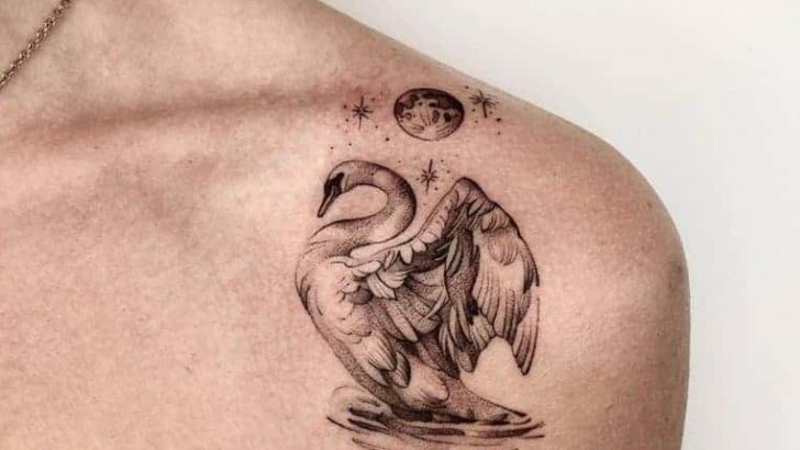 20 Fesselnde Schwan-Tattoos für ein anmutiges Erscheinungsbild