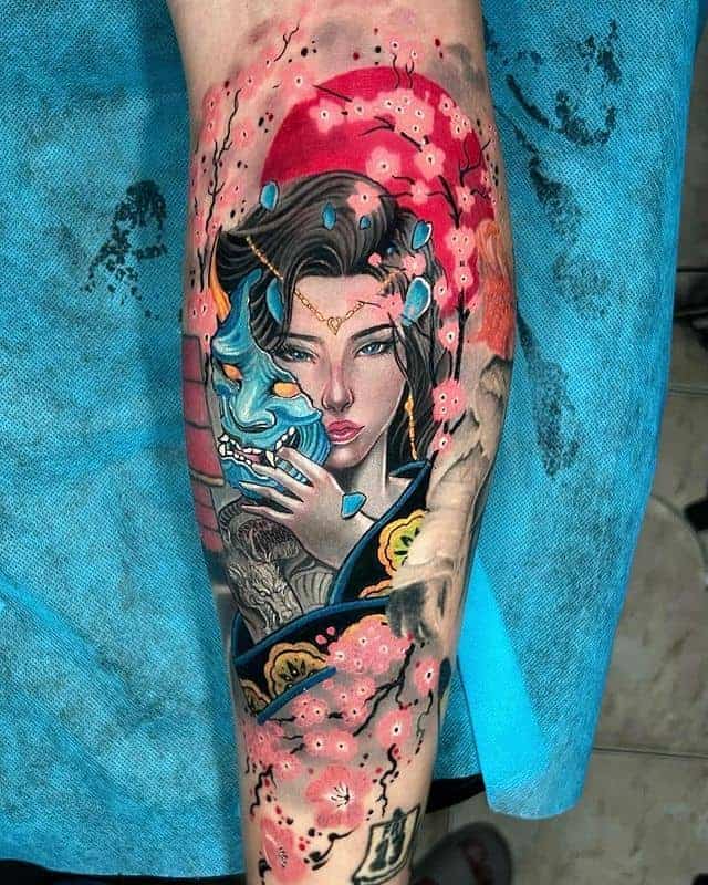 7. Bemerkenswertes Geisha-Tattoo