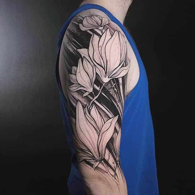 5. Magnolien-Tattoo