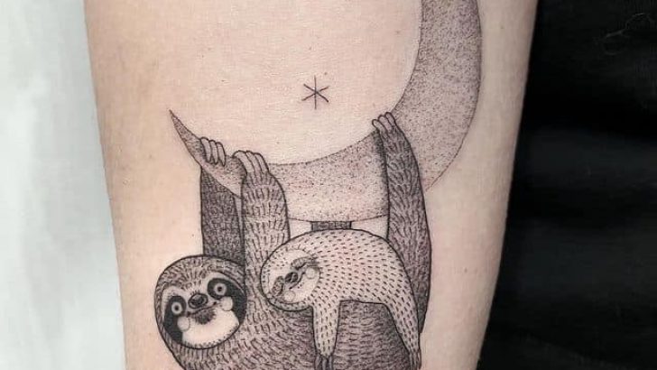 24 Niedliche Faultier-Tattoos, die dich daran erinnern, langsamer zu werden