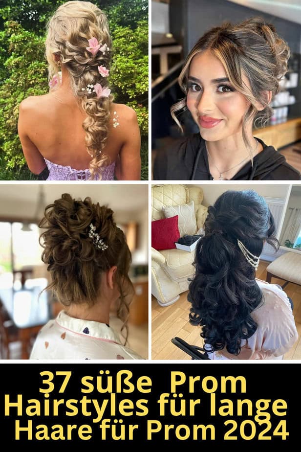 37 süße Prom Hairstyles für lange Haare für Prom 2024
