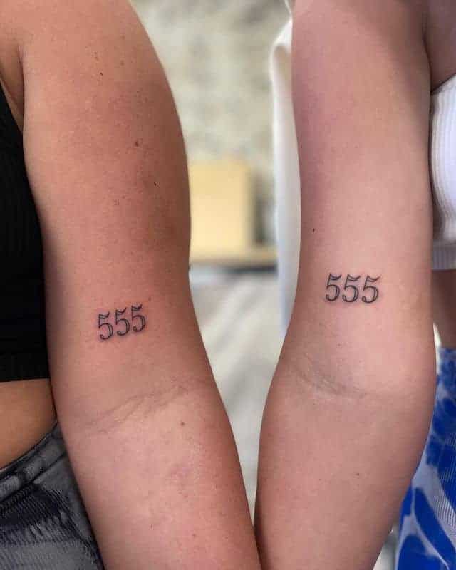 8. Passende 555 Arm-Tattoos