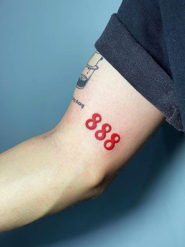 10. Mini 888 Tattoo