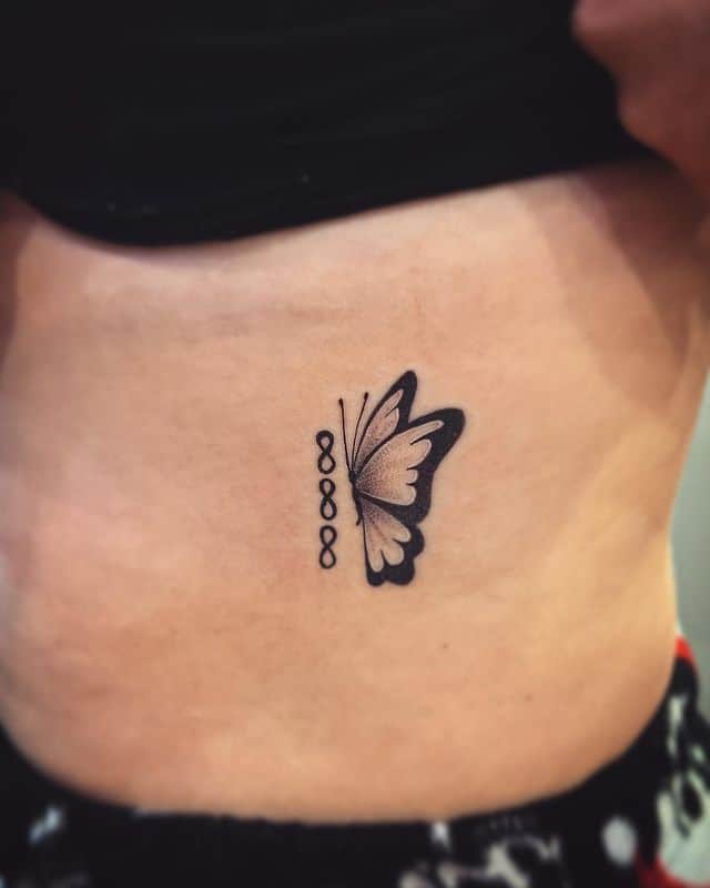 5. Schmetterling 888 Tattoo