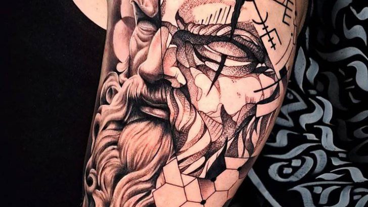 18 Mächtige Odin-Tattoos für Liebhaber der nordischen Mythologie