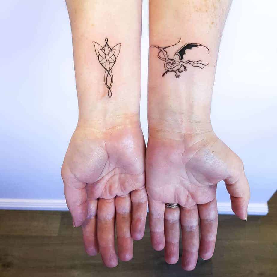 8. Kleine Tolkein-Tattoos