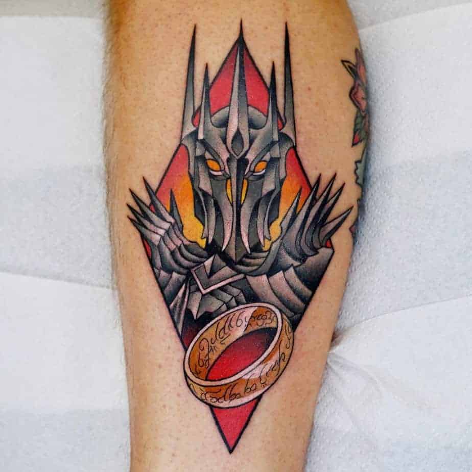 2. Cooles Sauron-Tattoo