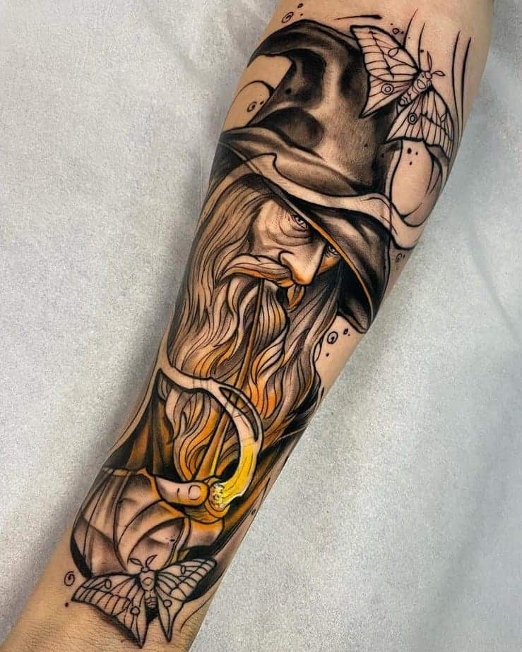 15. Faszinierendes Gandalf-Tattoo