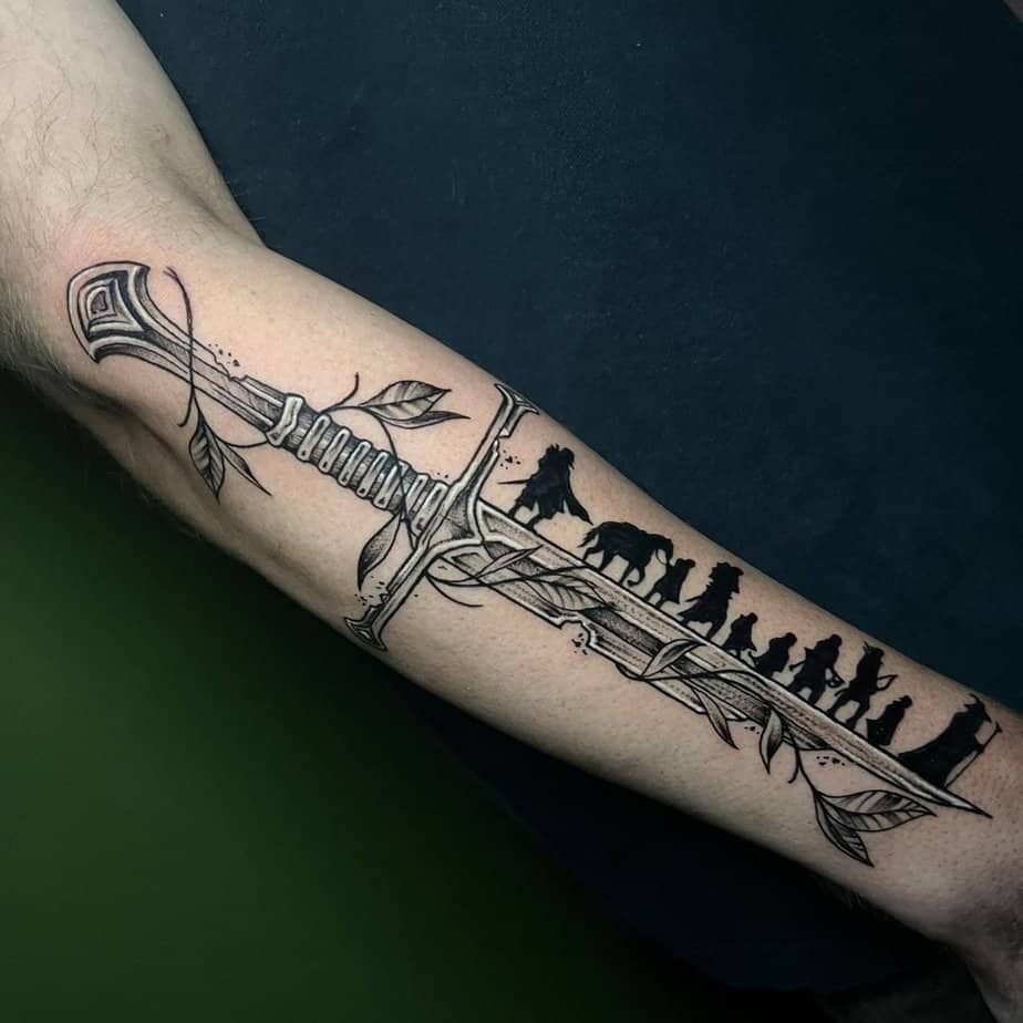 1. Verblüffendes "Herr der Ringe"-Tattoo