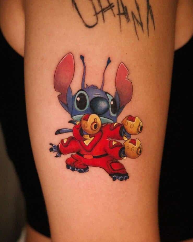 7. Knallhartes Stitch-Tattoo