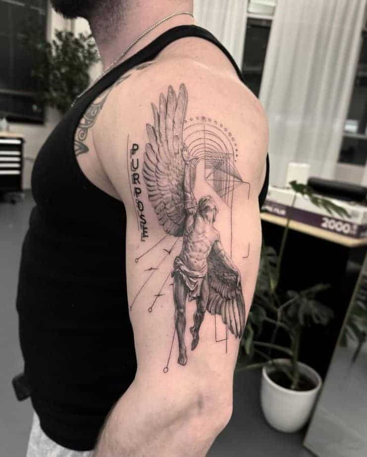 17. Unglaubliches Engel-Tattoo