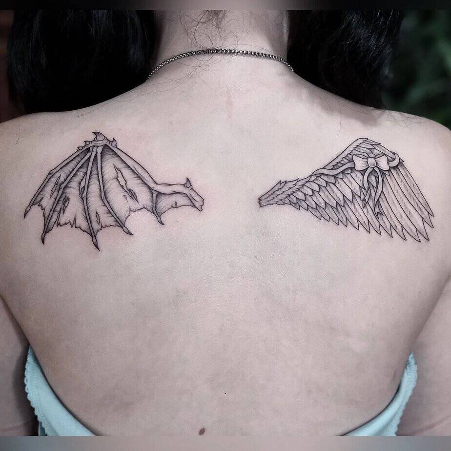 23. Kreatives Flügel-Tattoo