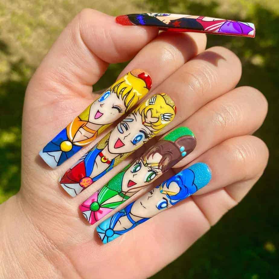 12. Sailor Moon Nägel