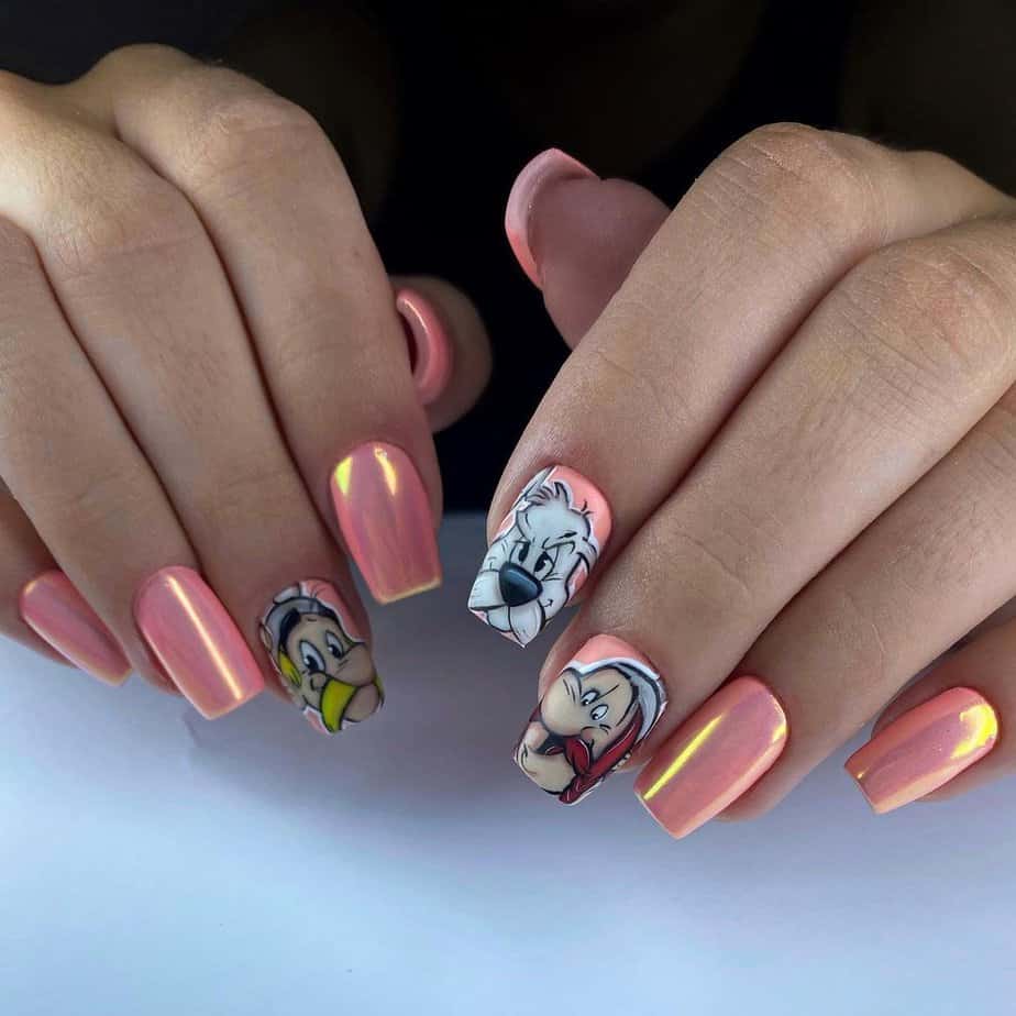 16. Asterix und Obelix Nageldesigns