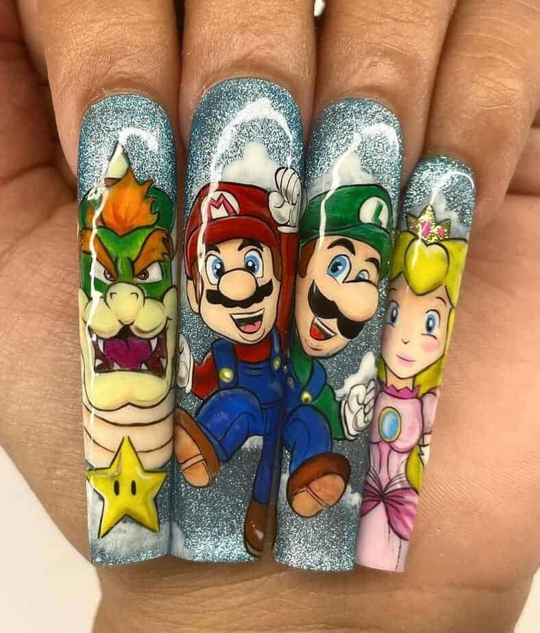 34. Super Mario Nageldesign