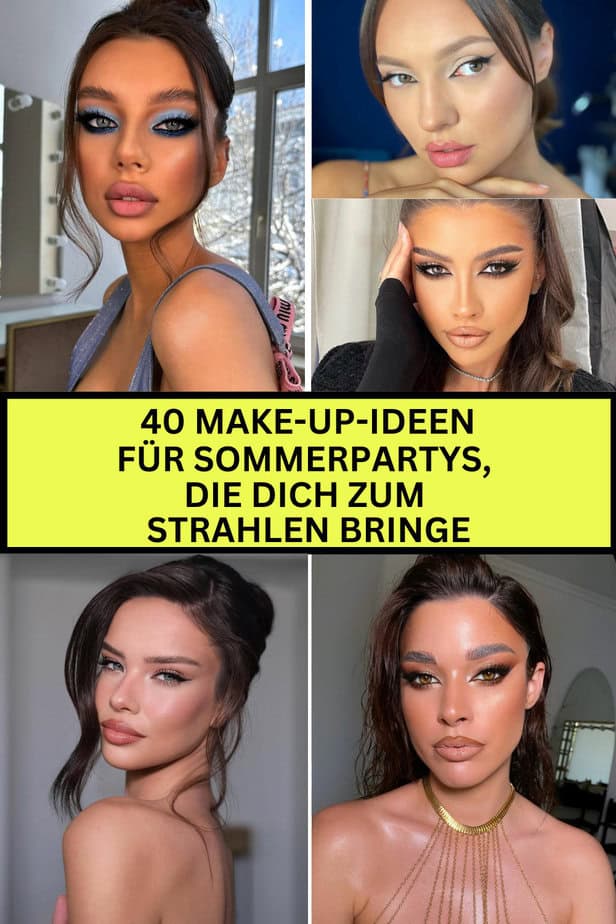 40 Make-up-Ideen für Sommerpartys, die dich zum strahlen bringe