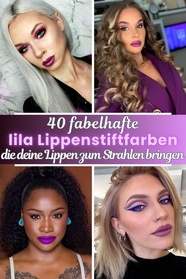 40 fabelhafte lila Lippenstiftfarben, die deine Lippen zum Strahlen bringen
