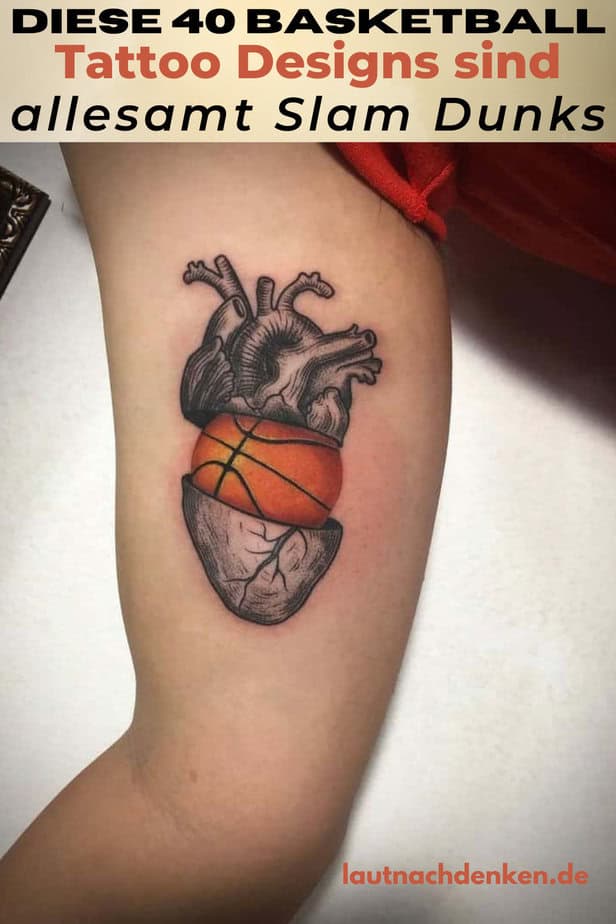 Diese 40 Basketball Tattoo Designs sind allesamt Slam Dunks
